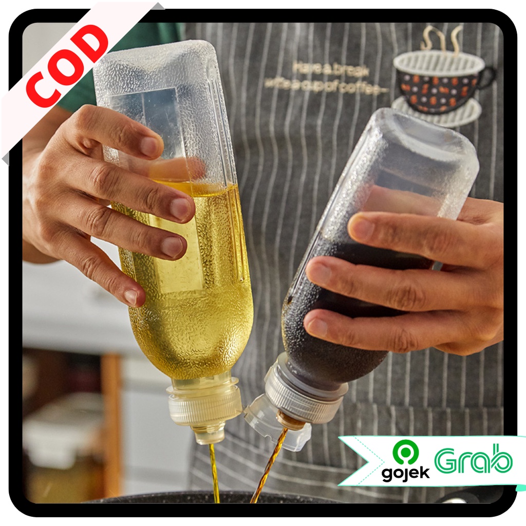 KAISSO - BOTOL PLASTIK TEBAL ANTI TUMPAH / BOTOL FLIPTOP MULTIFUNGSI / BOTOL MINYAK SAUS KECAP ANTI TUMPAH