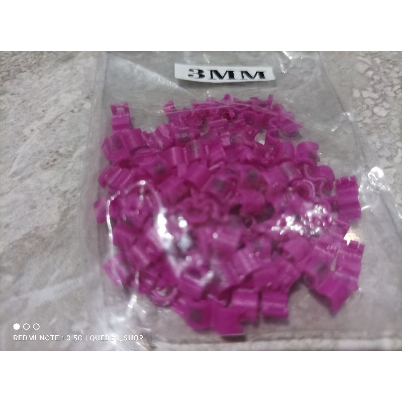 Ring Jepit 3mm Kenari. Warna Ungu