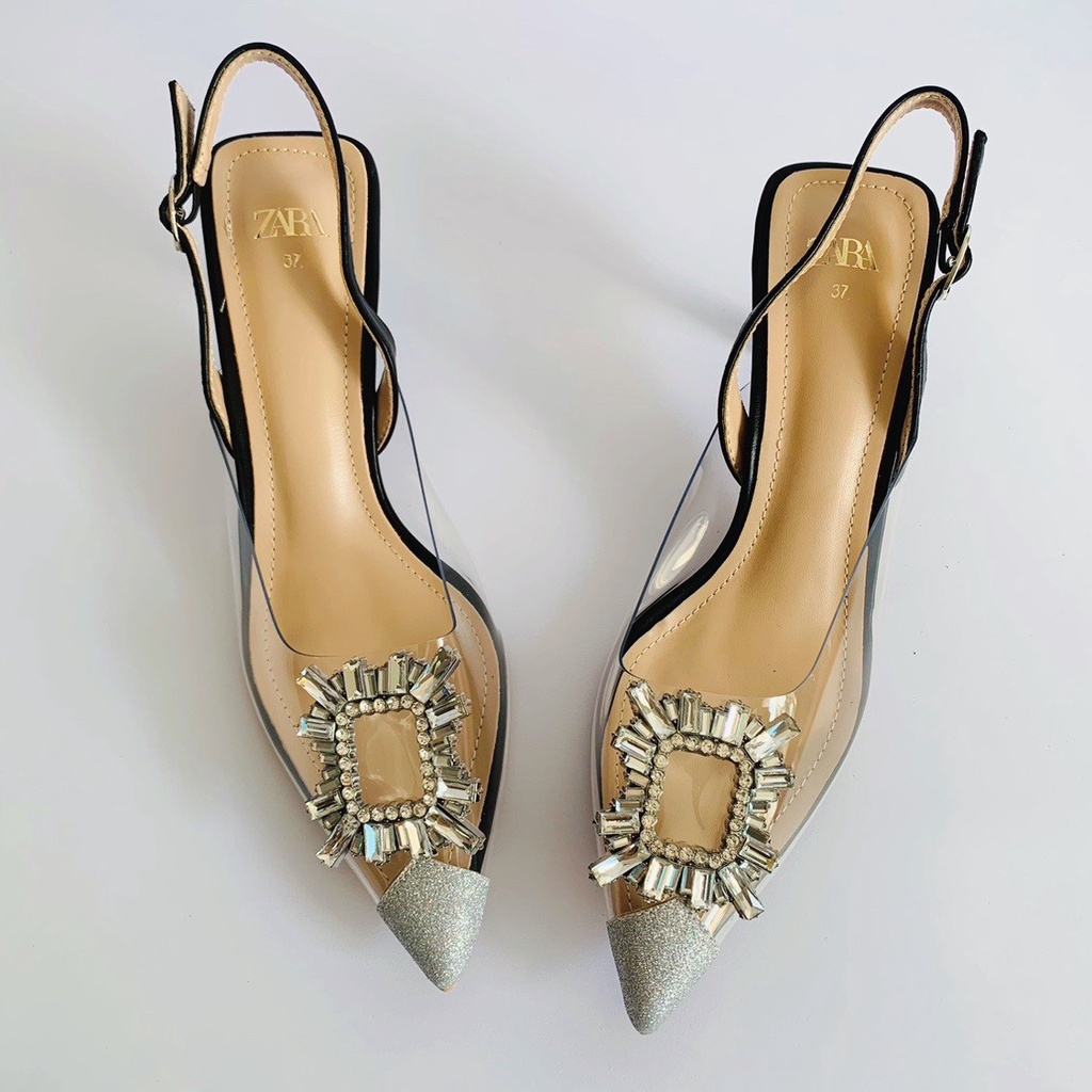 SEPATU WANITA VINYL ZS497 HAK TINGGI SHOES HIGH HEELS PREMIUM IMPORT