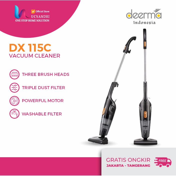 Vacuum Cleaner Deerma DX115C Portable Handheld Household Silent NEWS