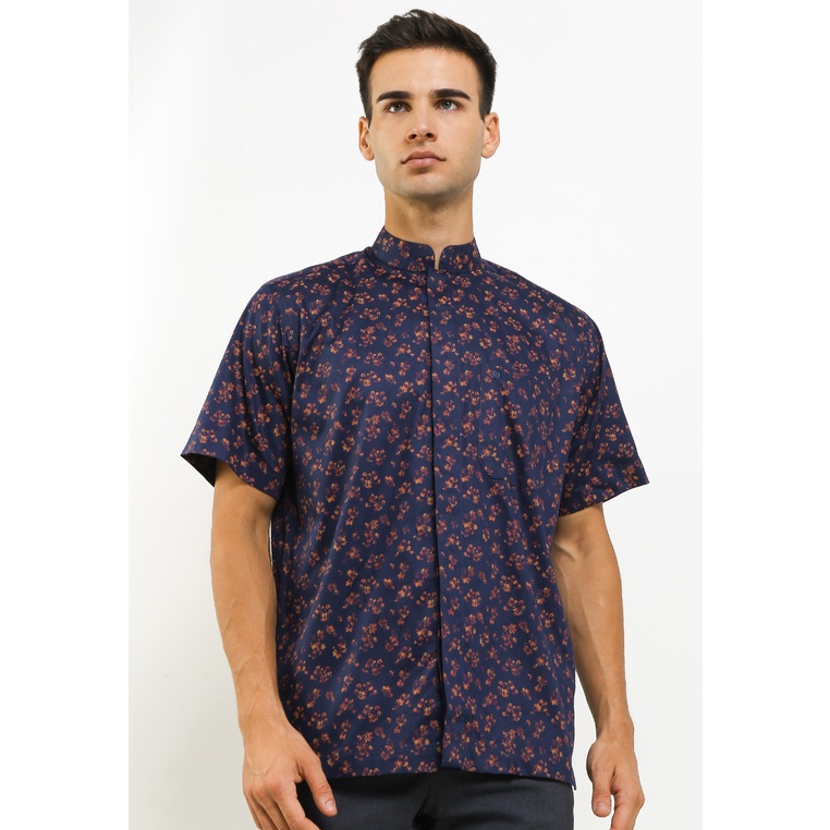 Kemeja Pria Lengan Pendek Guy Laroche Floewy Nav