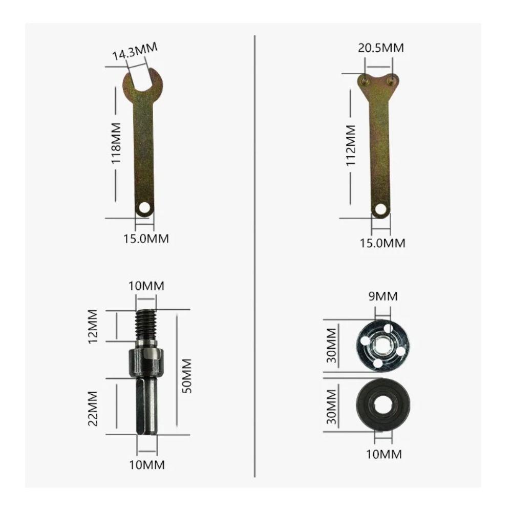 Lanfy Konverter Bor Listrik 10MM Untuk Memotong Kunci Pas Menekan Plat Alat Perbaikan Spanner Konversi Batang