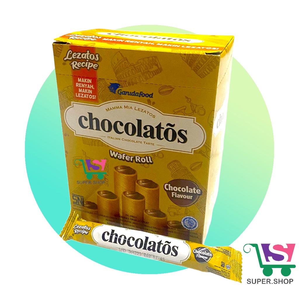 CHOCOLATOS Original Wafer Rolls (isi 24 pcs)