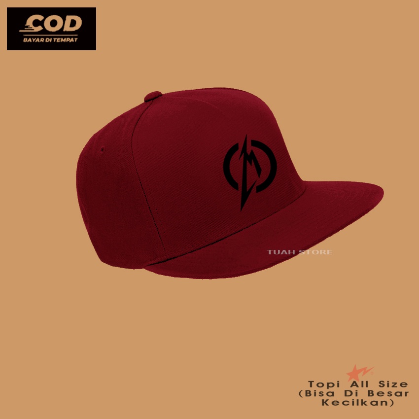 Topi Snapback Distro Logo METALLICA LOGO BIG BLACK