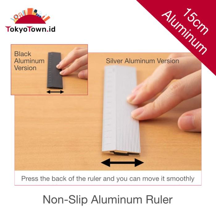 

Aluminum Ruler Non-Slip 15Cm Midori For Cutting Scrapbooking 036