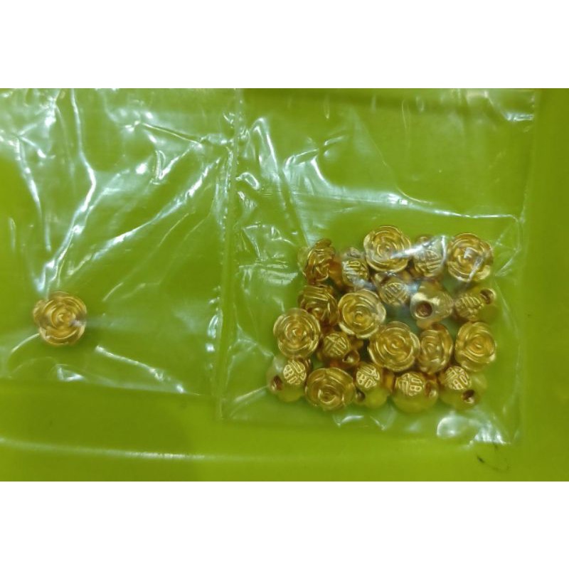 Acc Charm Emas Mawar Hongkong