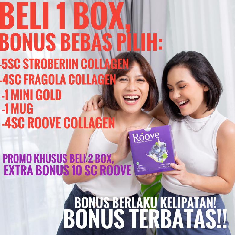 

bsm-43 Roove Collagen Beauty Drink 20 Sachet Bonus Banyak ...,,