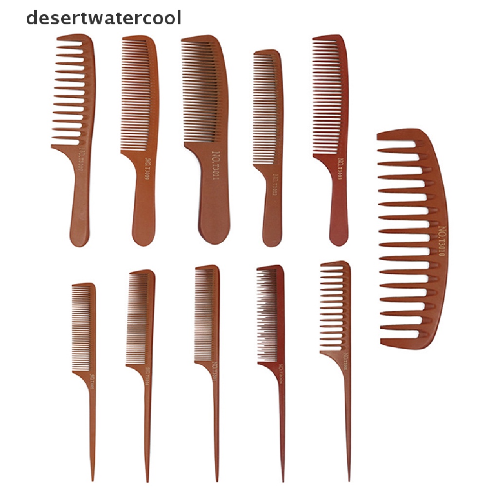 Deid 1PC Alat Styling Sikat Rambut Sisir Parg Kayu Anti-Statis Anti Kusut Martijn