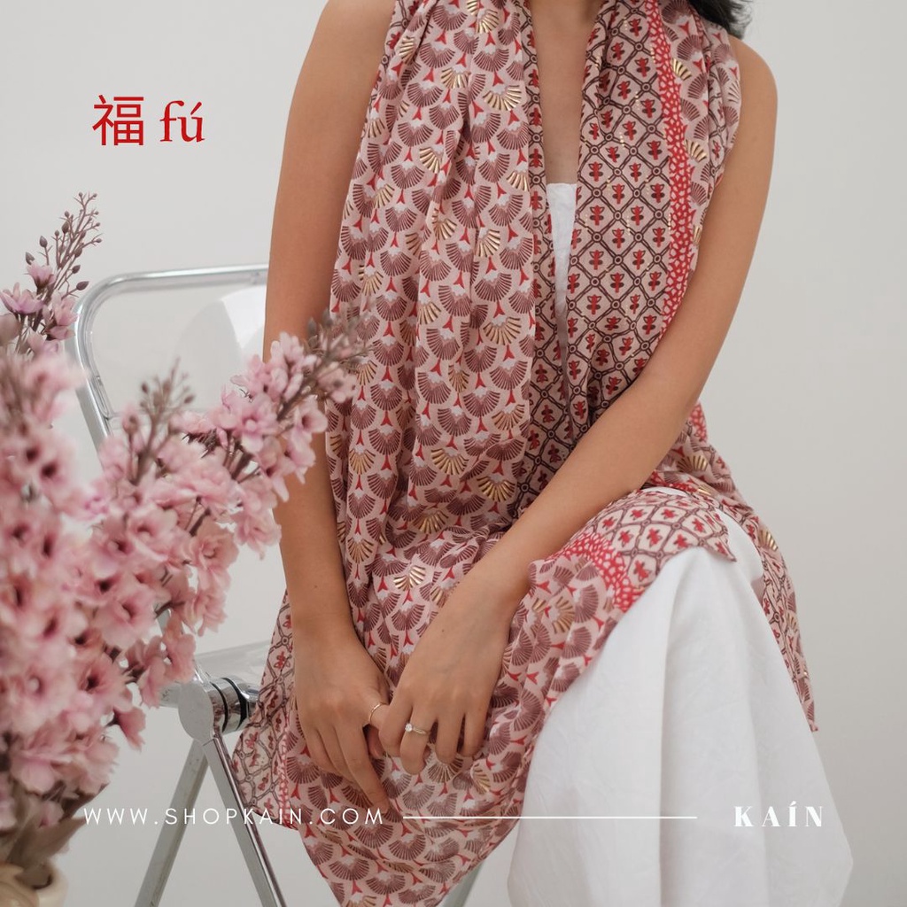 SHOPKAIN Shaan Shawl in Blush - 福 Fú Collection
