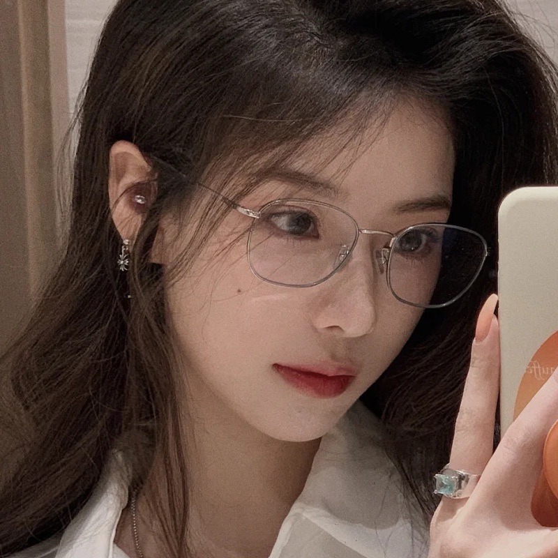 【COD】Frame Kacamata Anti Radiasit Kacamata Anti blue Wanita Korean Gaya Vintage Retro Kaca Mata Anti Biru Eyeglasses ol2