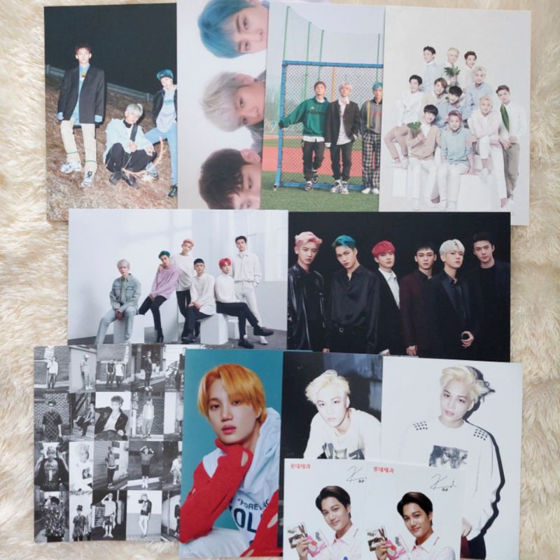 EXO CBX KAI POSTCARD NATURE REPUBLIC NATREP BLOOMING DAYS DFTF 4X6 GROWL PC