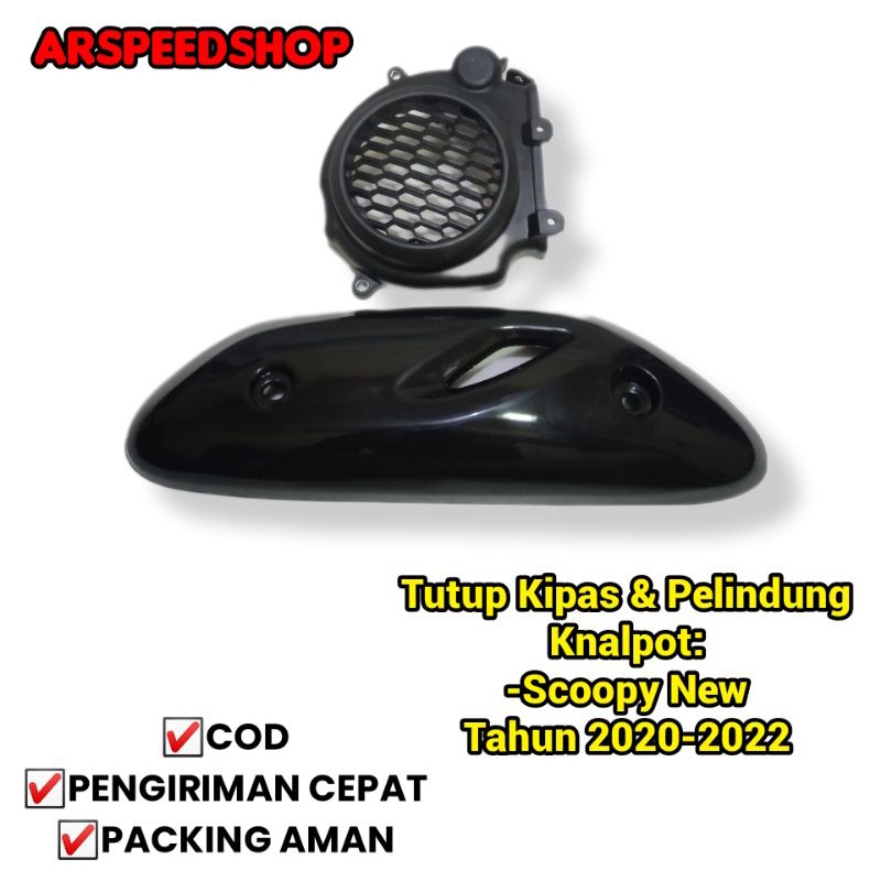 COVER TUTUP KIPAS PELINDUNG KNALPOT SCOOPY NEW 2020-2022