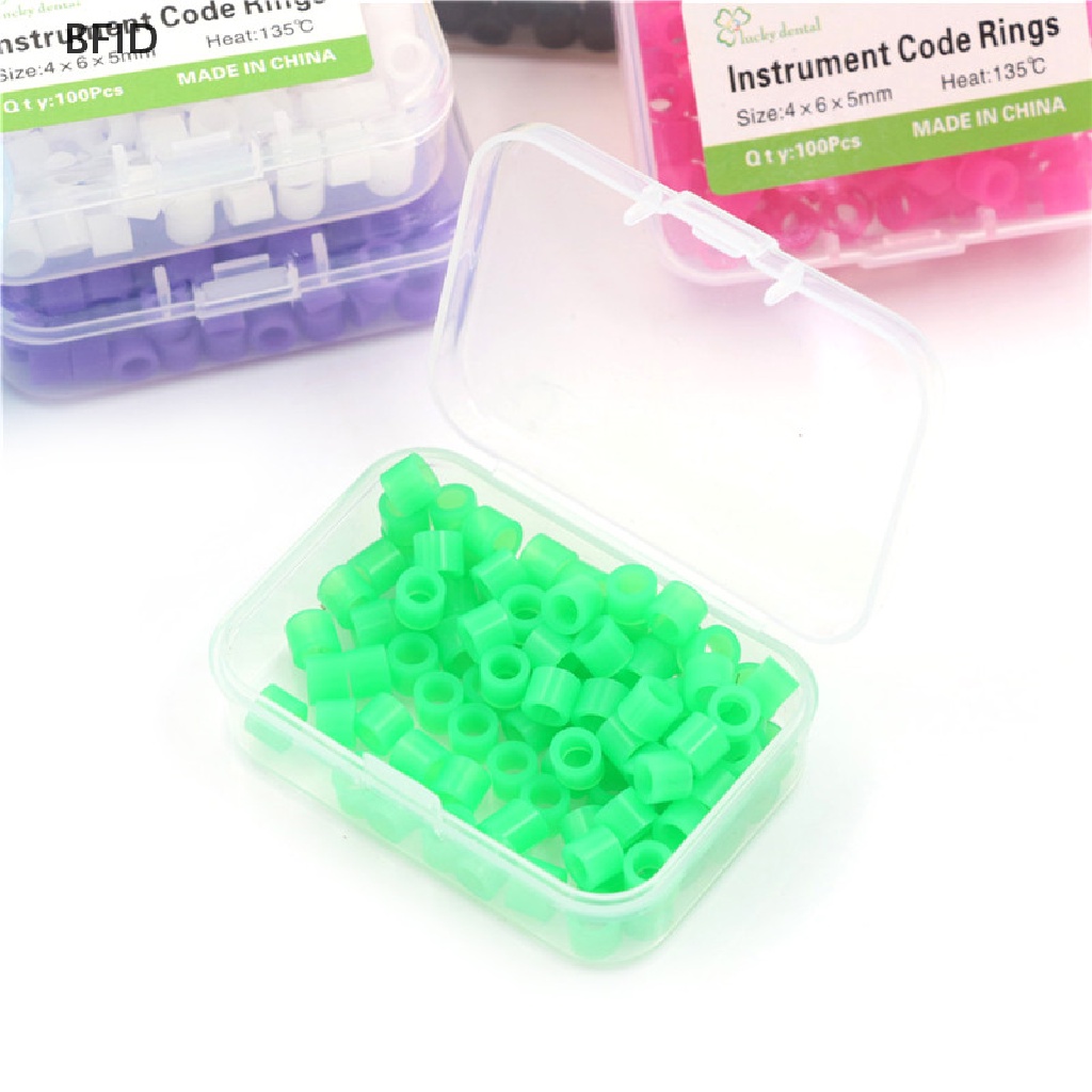 [BFID] 100pcs Cincin Kode Warna Instrumen Silikon Tipe Kecil Pilihan Warna [ID]