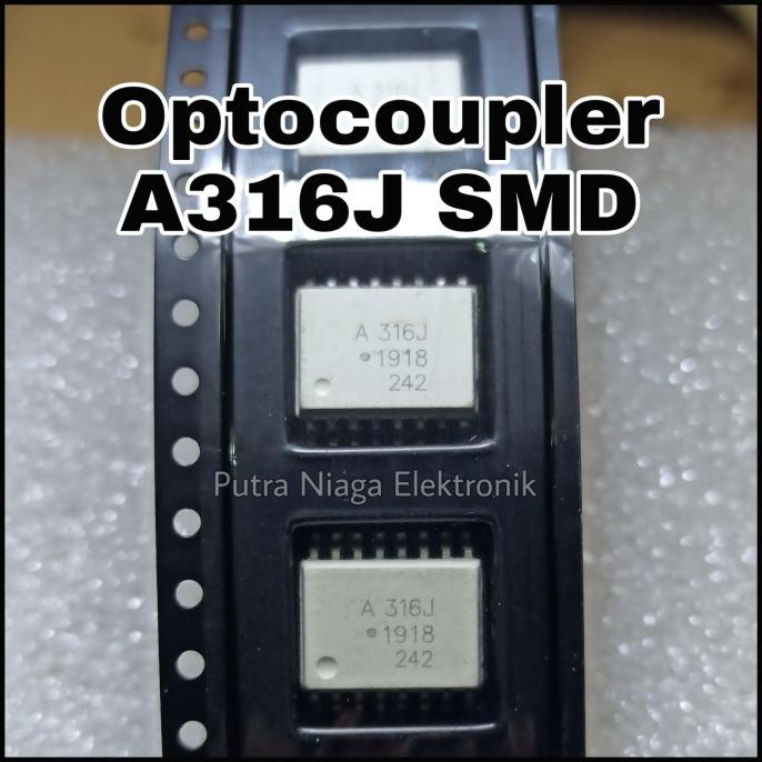 ic A316J / A 316J SMD SOIC8 Optocoupler A316 HCPL316 putr4n14 Berkualitas
