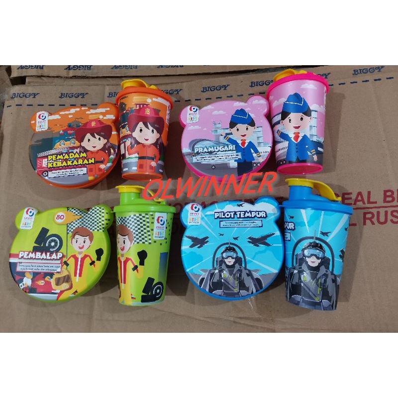 LUNCH BOX CATANIA SET/KOTAK MAKAN DAN BOTOL/TEMPAT MAKAN BOTOL SET/KOTAK BEKAL KOTAK MAKAN ANAK