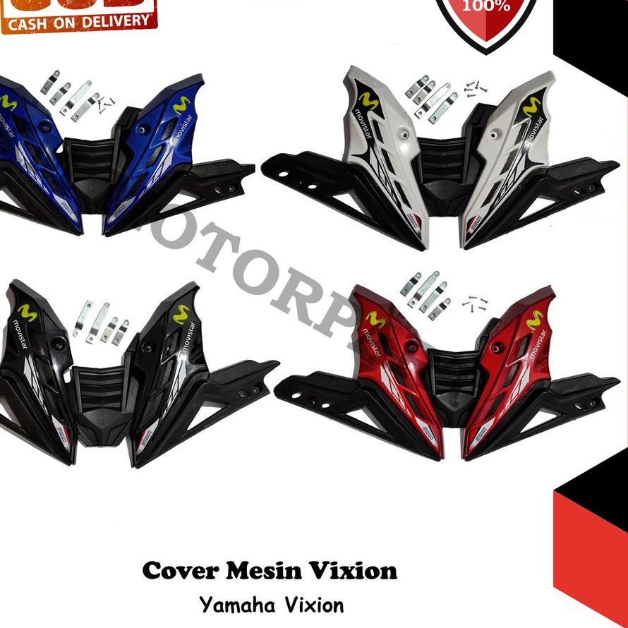 Cover Mesin Vixion Old New NVL NVA Tutup Engine Transformer Movistar Merah Hitam Putih Biru