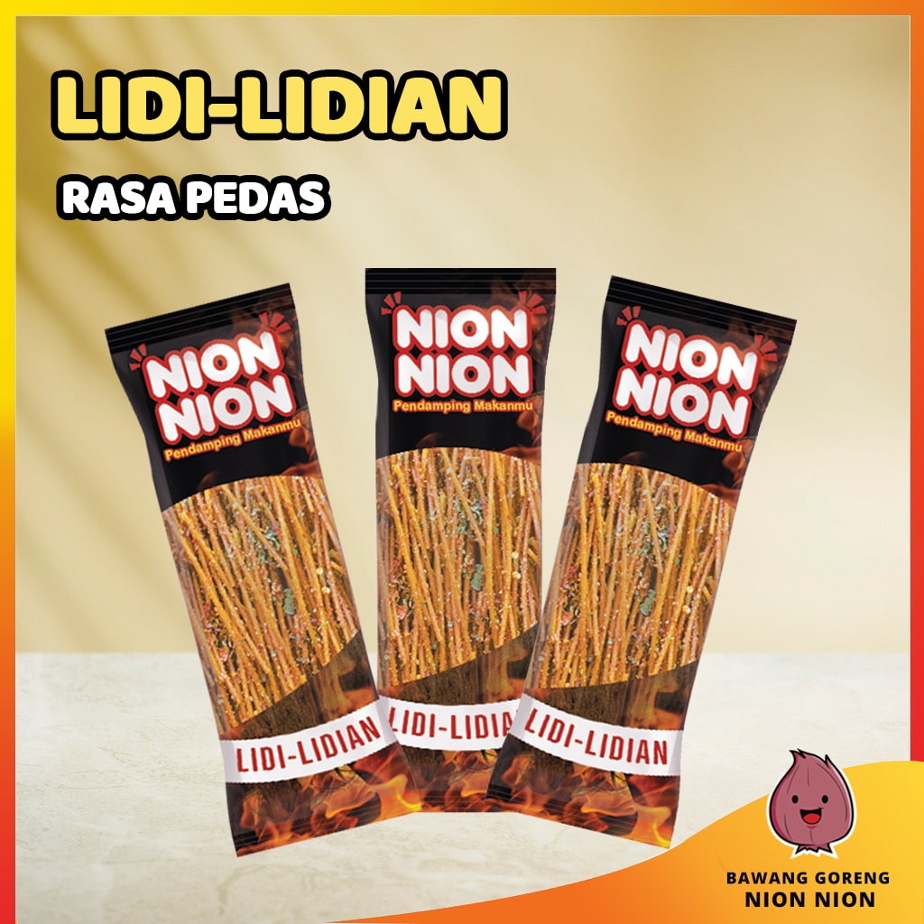 

Lidi Lidian Pedas Asin Gurih Mie Lidi Gepeng Pedes Snack Cemilan Gurih