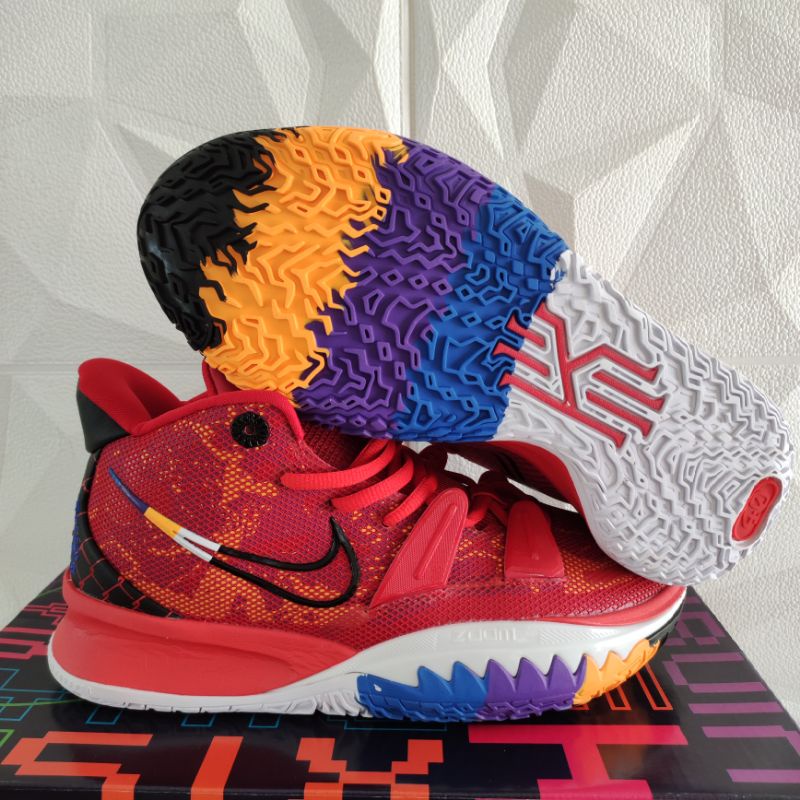 SEPATU BASKET KYRIE 7 ICON OF SPORTS RED BLUE