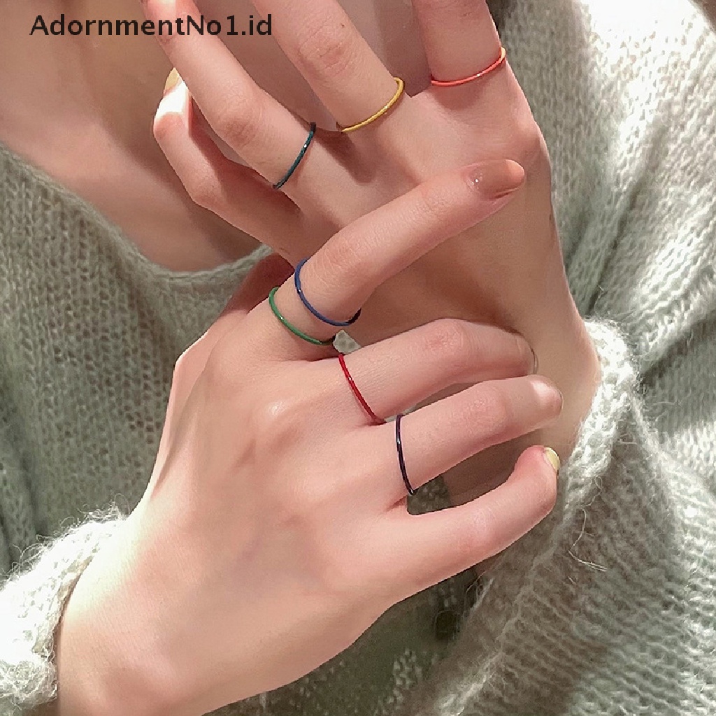 [AdornmentNo1] 3 /4/5PCS Butterfly Metal Punk Rings Set Stackable Joint Finger Rings Adjustable Untuk Wanita Pria Perhiasan Jari Pesta Hadiah Aksesoris Perempuan Cincin Jari Telunjuk [ID]