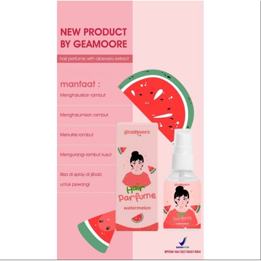 GEAMOORE HAIR PARFUM 30ML/ HAIR MIST GEAMOORE