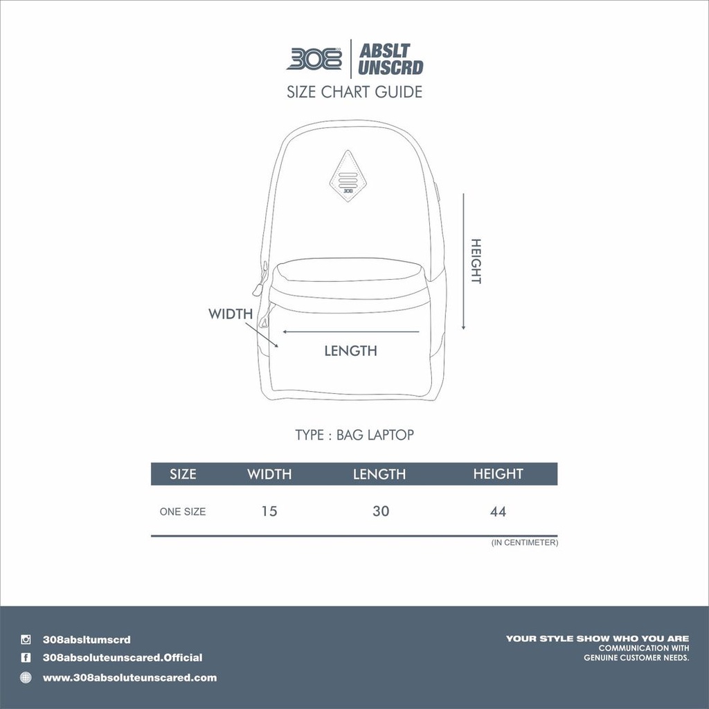 DISKON 308 ABSLTUNSCRD - BACKPACK / TAS RANSEL BAG LAPTOP ABSOLUTE 308 COLLEGE - BLACK