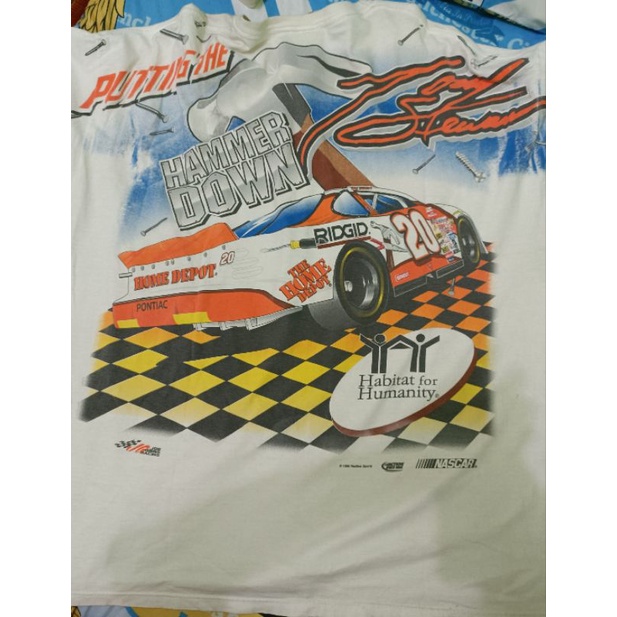 T-SHIRT KAOS BAJU MOBIL NASCAR ORIGINAL VINTAGE AOP FULL PRINT MURAH TAG CHASE