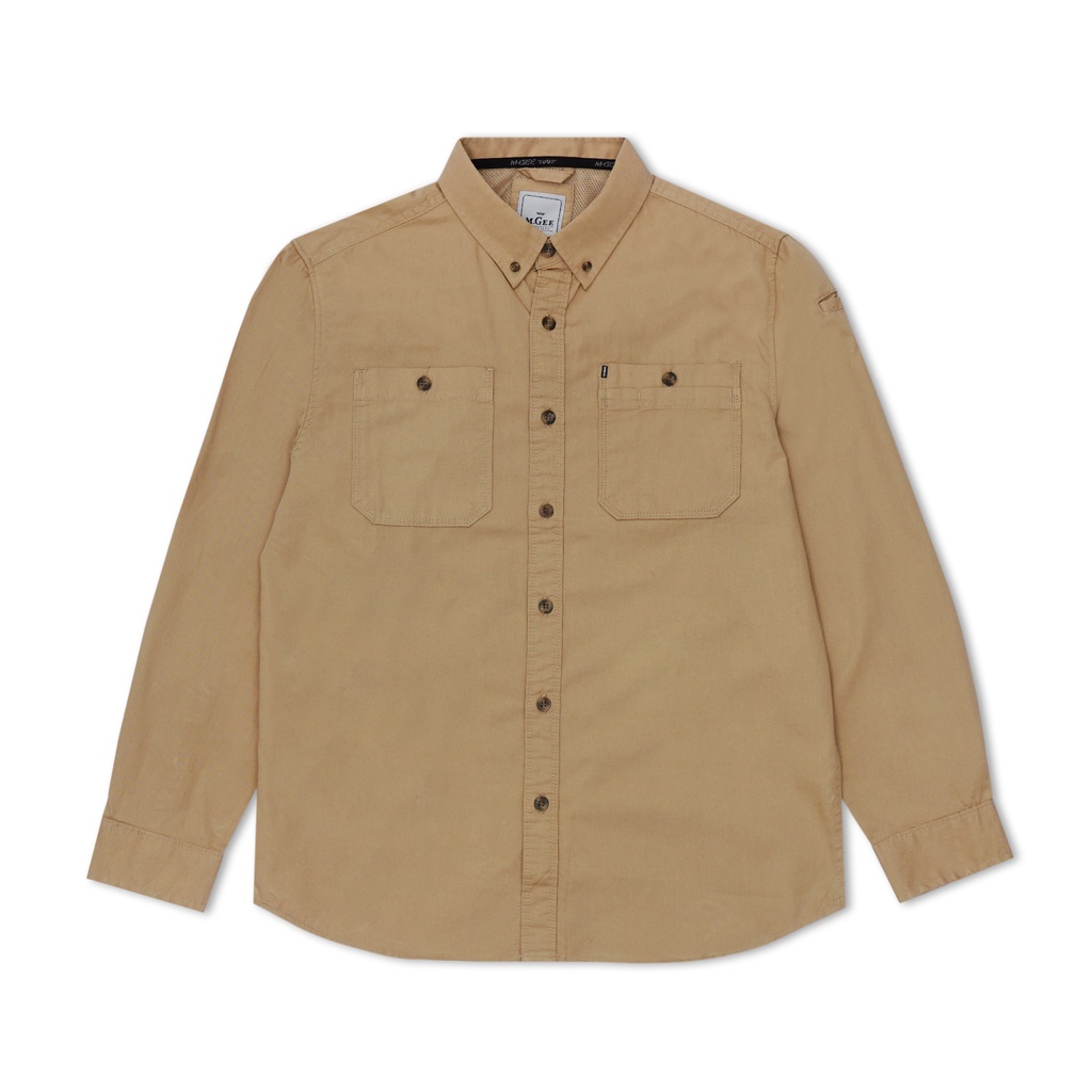 M.Gee Kemeja Kerja Pria Lengan Panjang Outdoor CAMPER C015 KHAKY