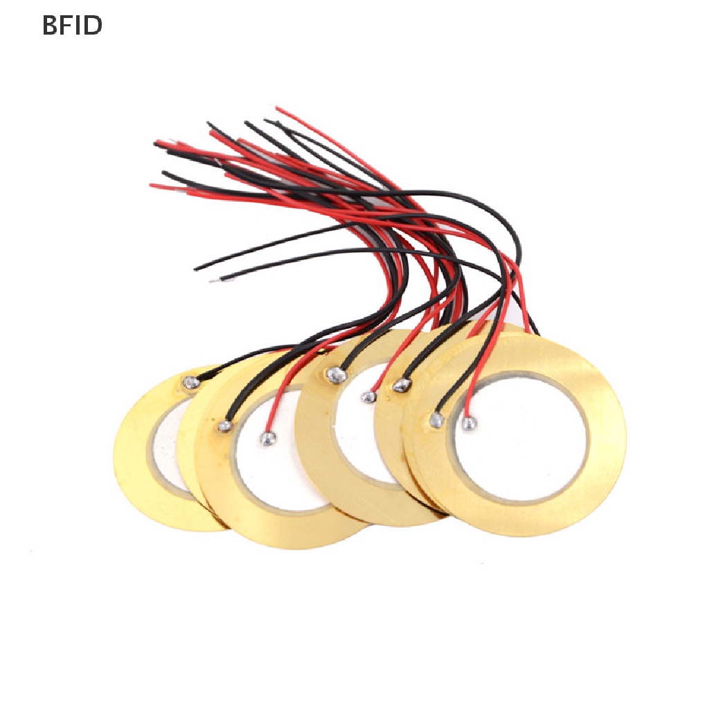 [BFID] 10pcs 35mm Piezo Elements buzzer Sounder Sensor Trigger Drum Disc+Kawat Tembaga [ID]