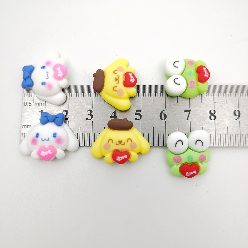 (5 PCS)RESIN SANRIO CLAY MOTIF CINNAMOROLL PITA UNYU / RESIN CLAY KUROMI / MELODY