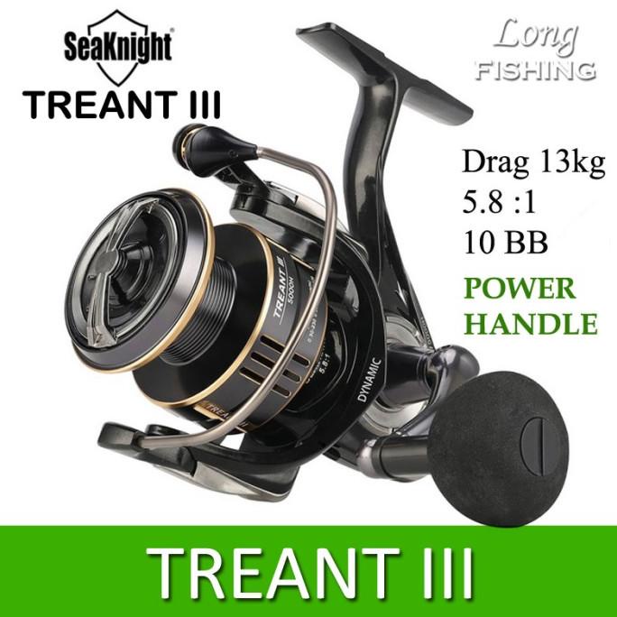 ALAT PANCING REEL PANCING SEAKNIGHT TREANT III POWER HANDLE MAX DRAG 28LB LIMITED EDITION