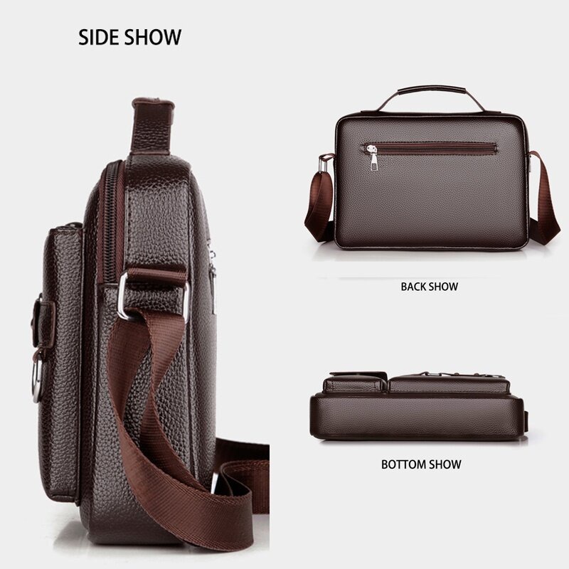 CSONLINEMALL New Tas Selempang Pria Kulit Sling Bag Messenger Briefcase