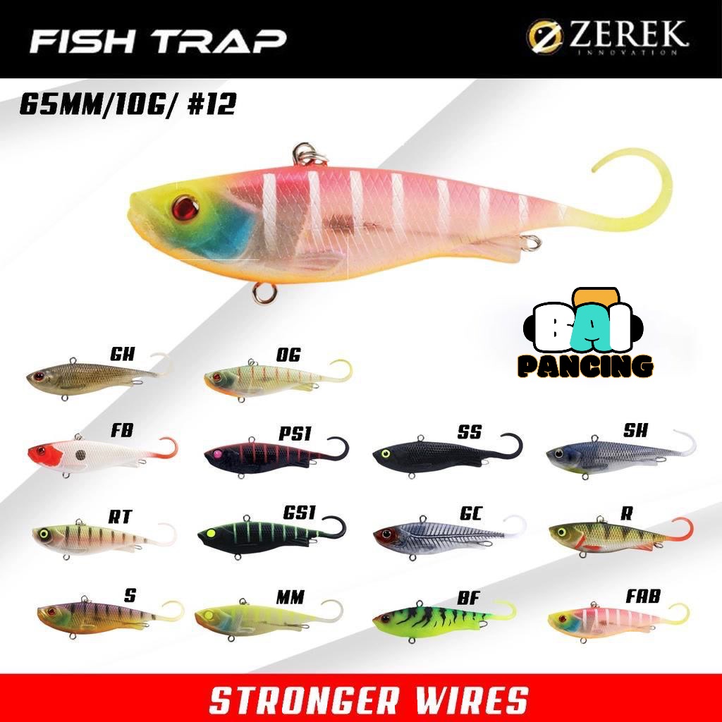 Zerek FISH TRAP Soft Plastic Sinking Vibe Lure 65mm - 10g