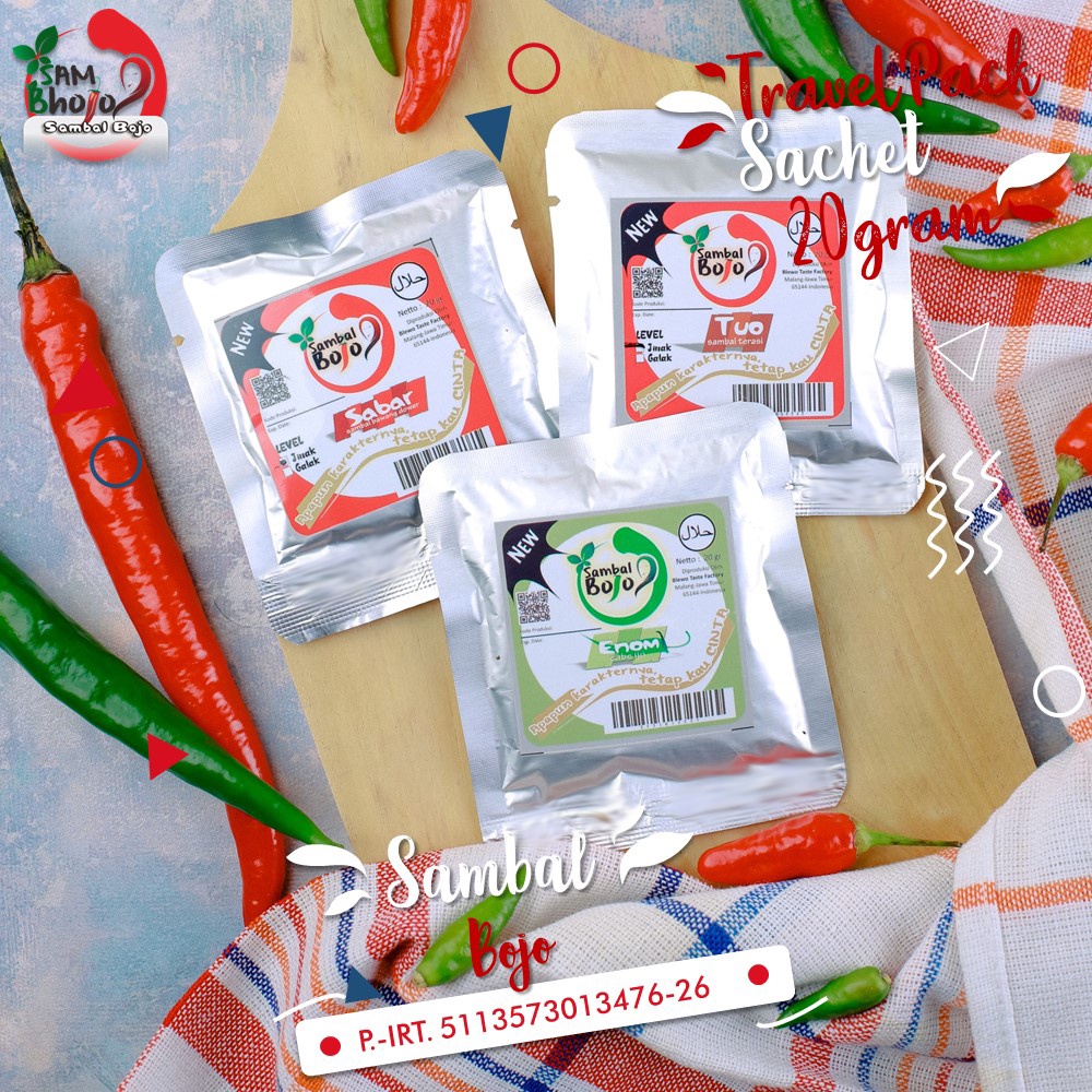 

[reseller] SAMBAL BAWANG, SAMBAL TERASI, SAMBAL IJO kemasan sachet 20gr