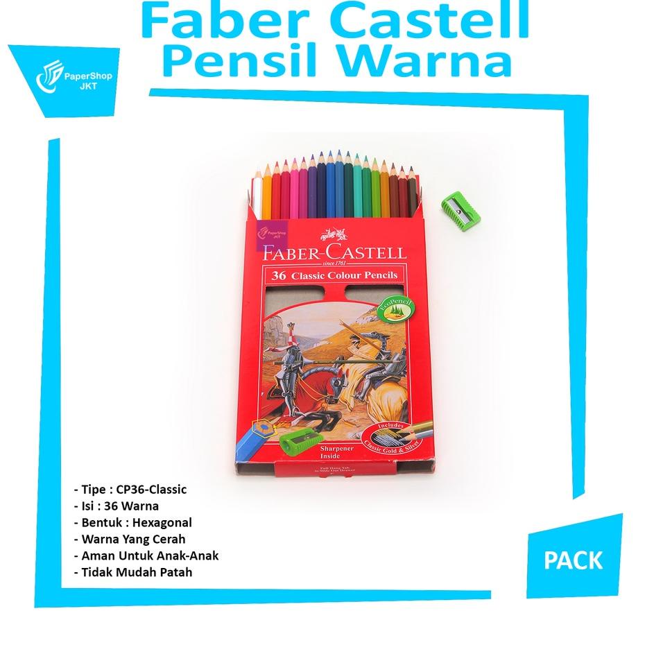 

Hot マ FABER CASTELL - Classic 36 Colour Pencils - Pensil Warna - Set