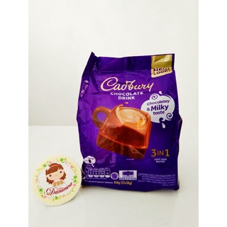 

.Cadbury chocolate drink 3in1 450gr isi 13 bks @30gr-SCP