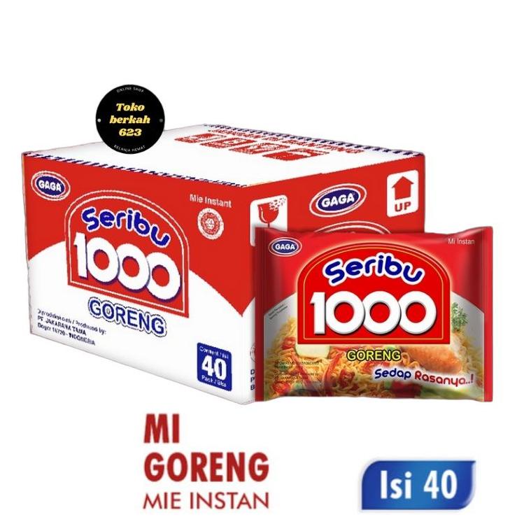

Terkini 1 Dus MIE GAGA 1000 GORENG 50gr Isi 40 Pcs PPY