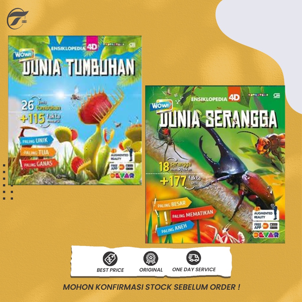 WOW ENSIKLOPEDIA 4D: DINOSAURUS/DUNIA HEWAN,SERANGGA,TUMBUHAN/KEAJAIBAN DUNIA/RAHASIA SAMUDRA/