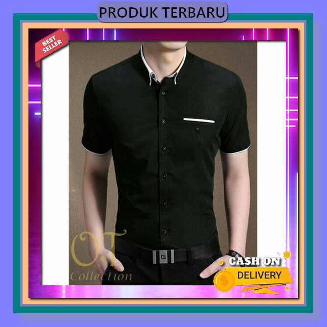 Kemeja Pria Polos Pendek Hem Pria Motif Polos Kemeja Pria Lengan Pendek Hem Lengan Pendek Branded Na