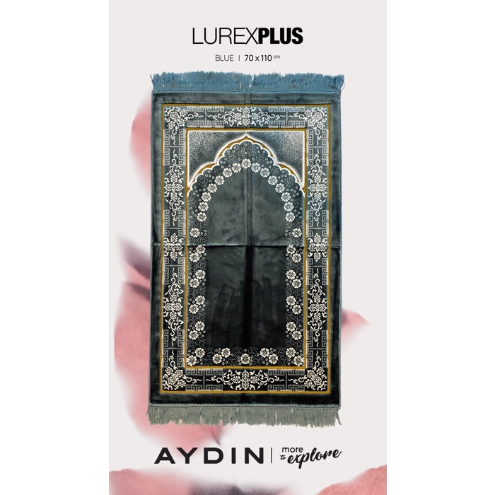 Sajadah Sajadah Turki Lembut Tebal Aydin Lurex Ultra Plus 70x110 Kubbah Polos - Kubbah Polos BL(P1Y1