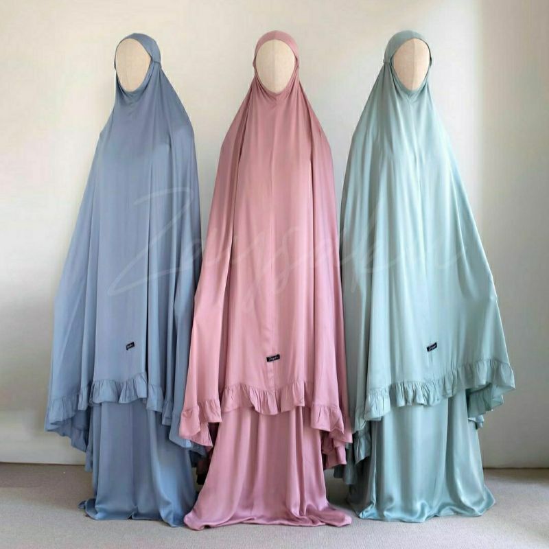 Shani Prayer Set by Zaysaku - Mukena Dewasa - Mukena Dagu - Mukena Jumbo (Spilt payment - Baca Deskr