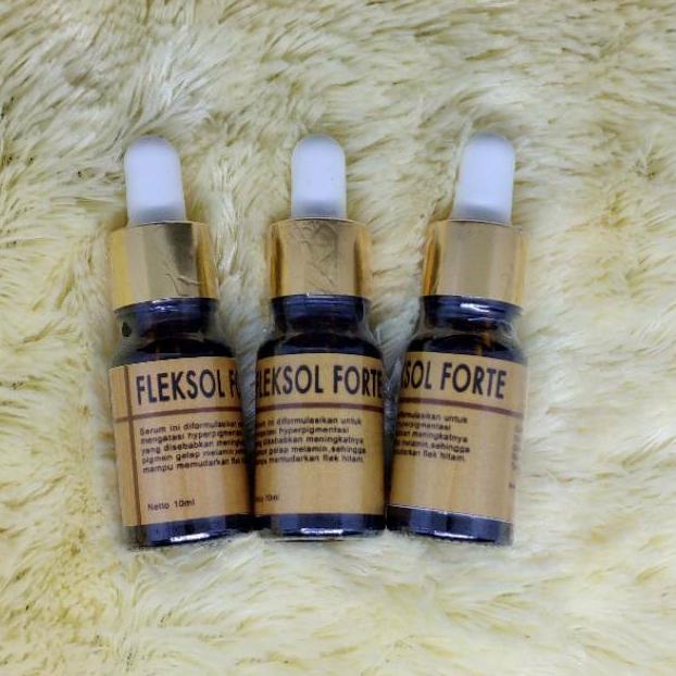 KUALITAS IMPORT [Gratis Emas] Serum Fleksol Forte 10ml / Serum Flek hitam / Serum Penghilang Flek