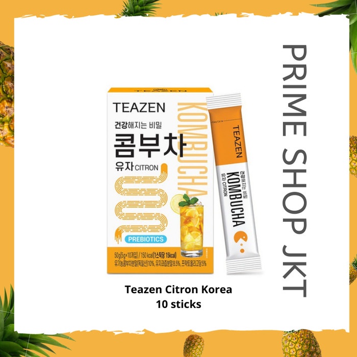 

TEAZEN CITRON KOMBUCHA 50GR SEBOX MINUMAN SERBUK JERUK CITRON KOREA