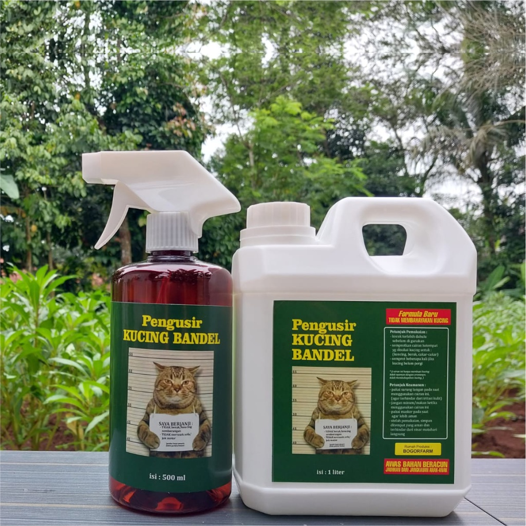 [bogorfarm] PENGUSIR KUCING NAKAL 1 LITER GRATIS 500ml | Cat Repellent | Pengusir Kucing Bandel | Cairan Pengusir Kucing