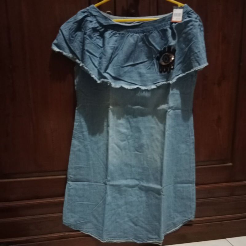 DRESS SABRINA PENDEK JEANS