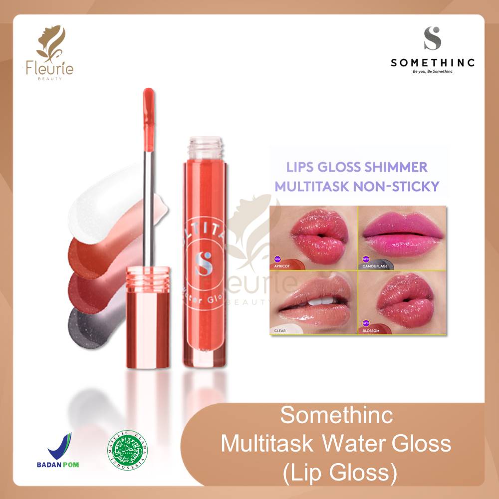 SOMETHINC Multitask Water Gloss (Lip Gloss) - Lip Gloss Shimmer Blossom / Apricot Original BPOM