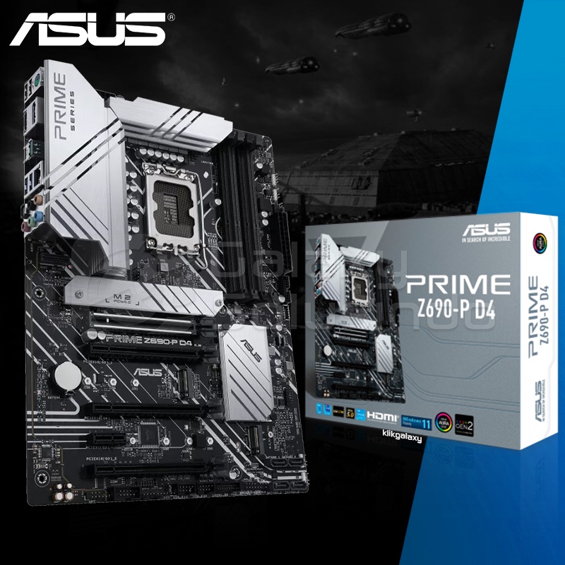 ASUS PRIME Z690-P D4 Intel LGA1700 Z690 DDR4 Raptor Lake Motherboard