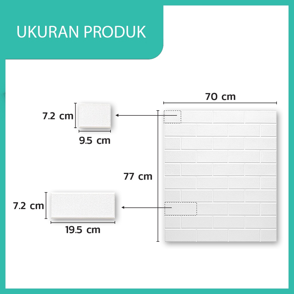 WALLPAPER 3D XPE FOAM BATA RATA POLOS | 3D WALL FOAM | WALLPAPER STIKER TEMBOK