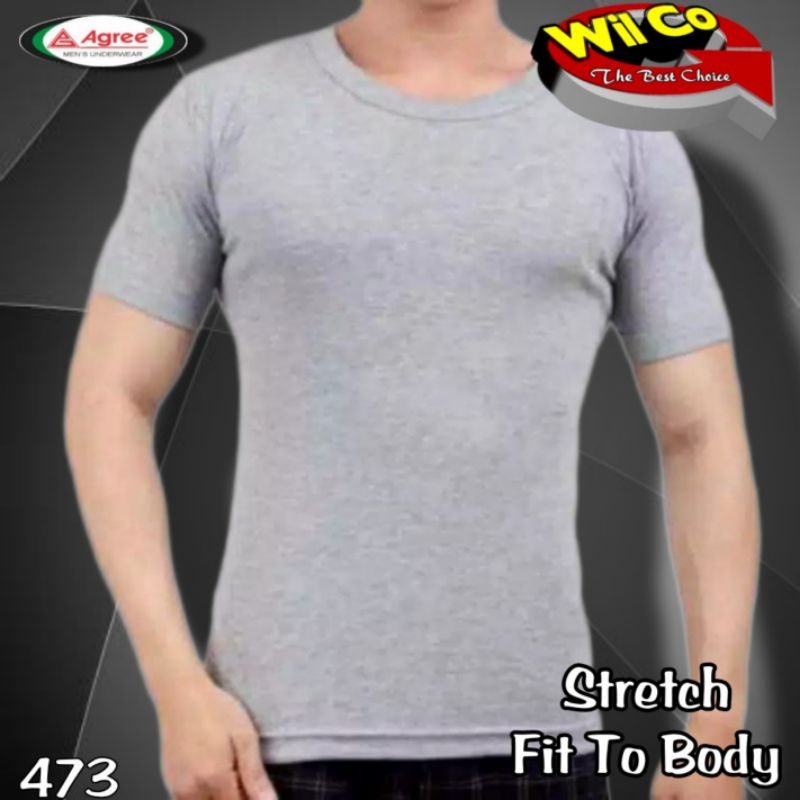 K473 - KAOS DALAM OBLONG PRIA STRETCH FIT TO BODY PAKAIAN DALAM PRIA AGREE SIZE M - XXL HARGA PER 1 PCS