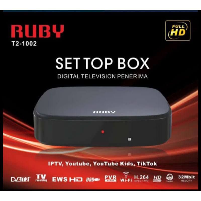 Set Top Box (STB) Ruby DVB-T2 STB Receiver TV Digital
