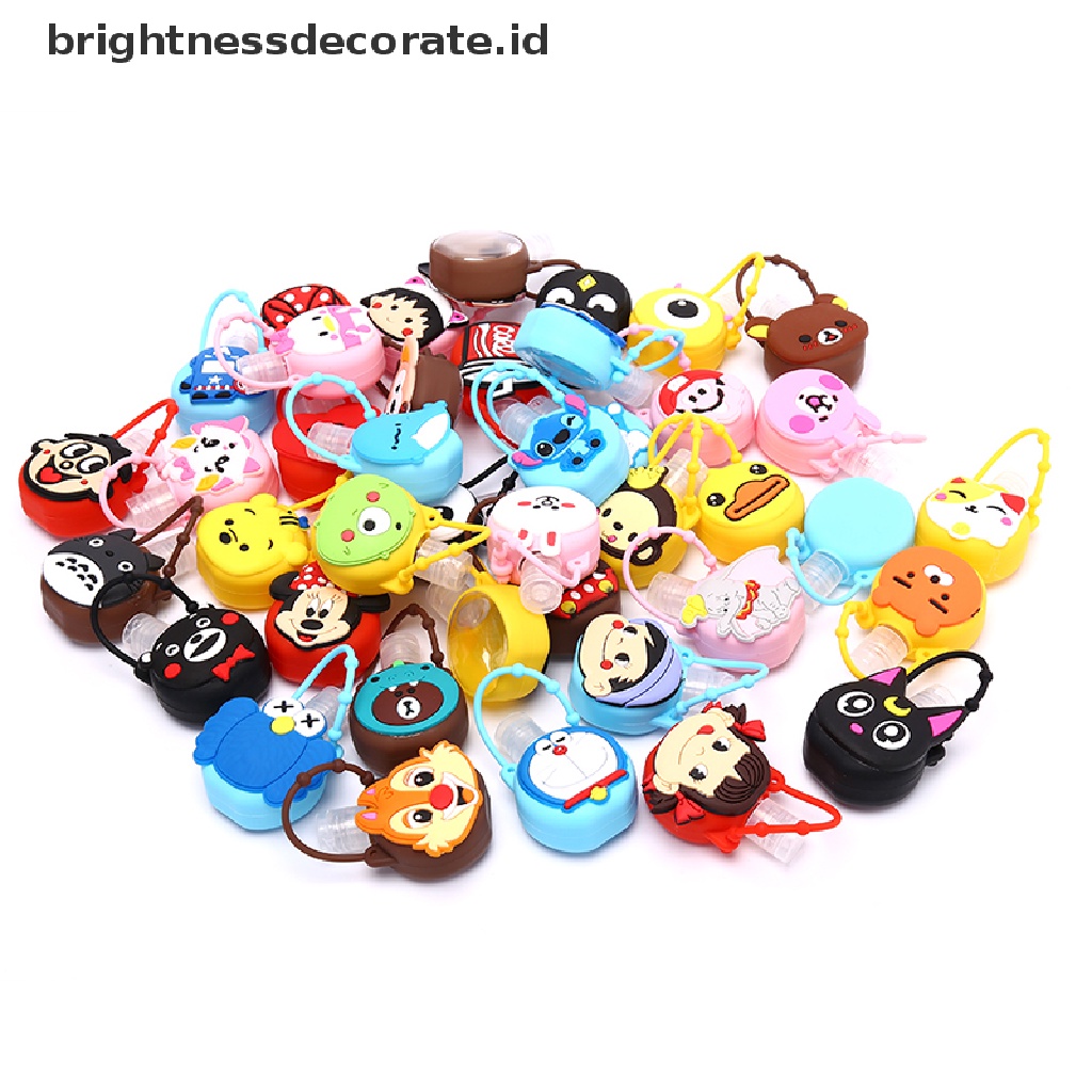 [Birth] 30ml Lucu Imut Carton Hand Sanitizer Shower Lotion Holder Botol Bulat Kosong [ID]